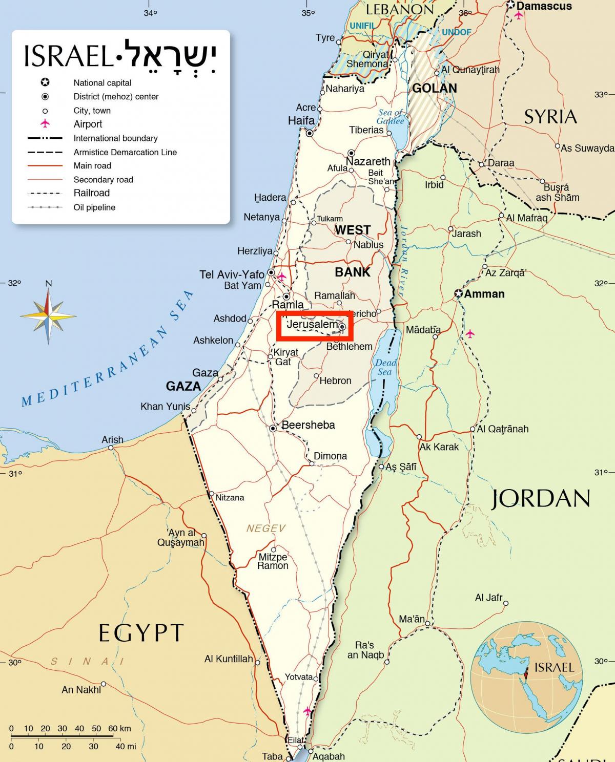 القدس على الخريطة