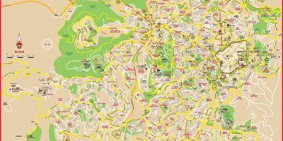 الخريطة السياحية في القدس
