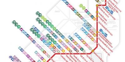 السكك الحديدية الخفيفة القدس خريطة