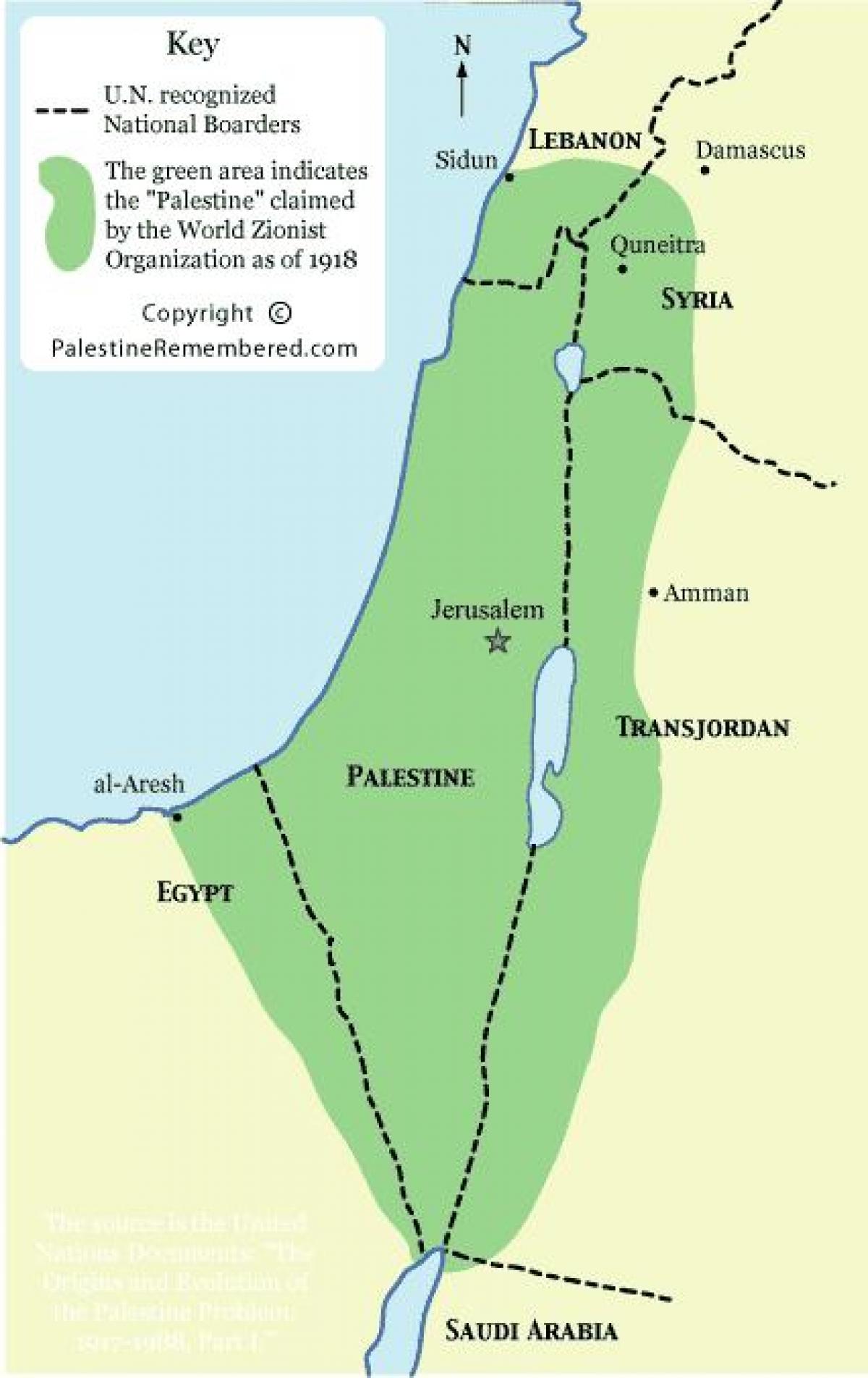 خريطة الصهيوني