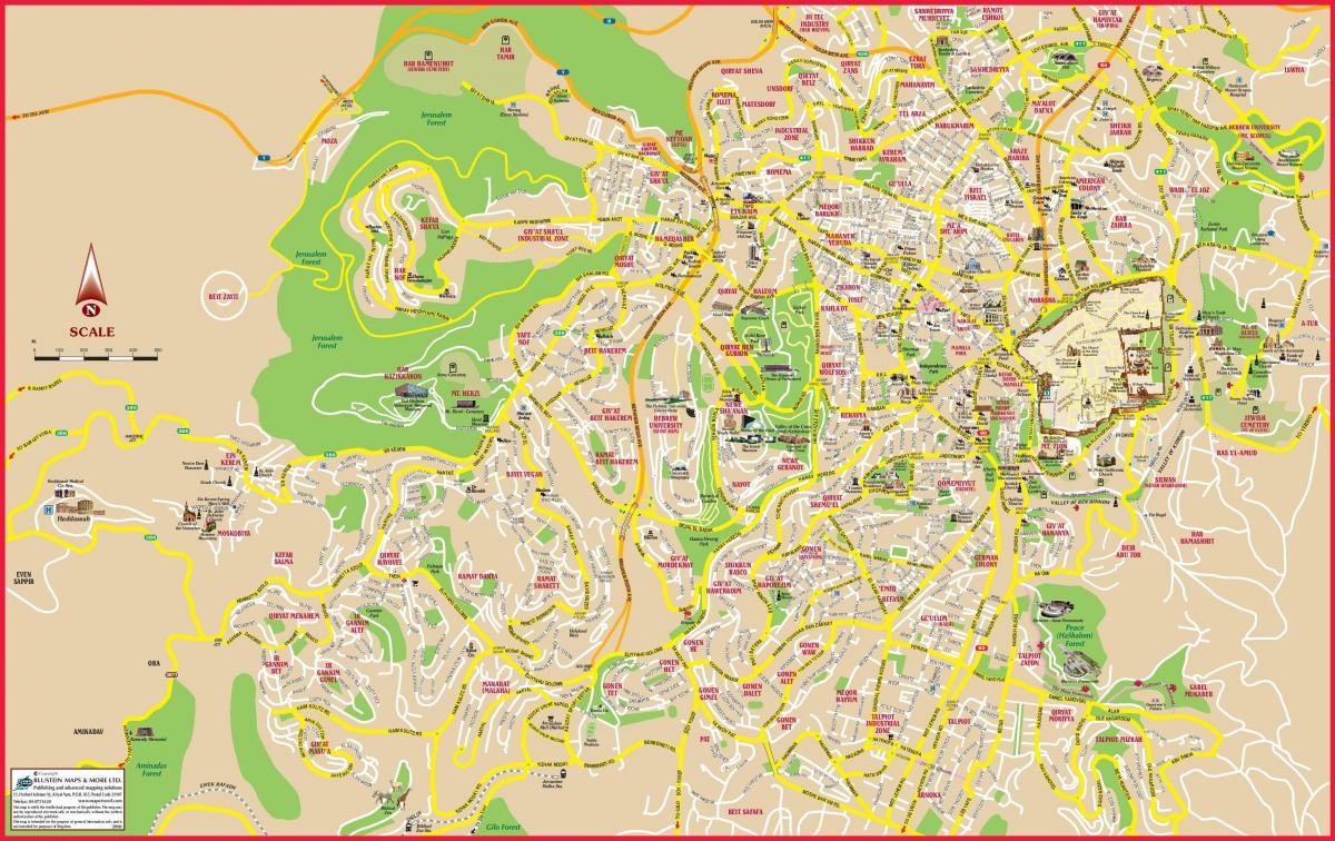 الخريطة السياحية في القدس