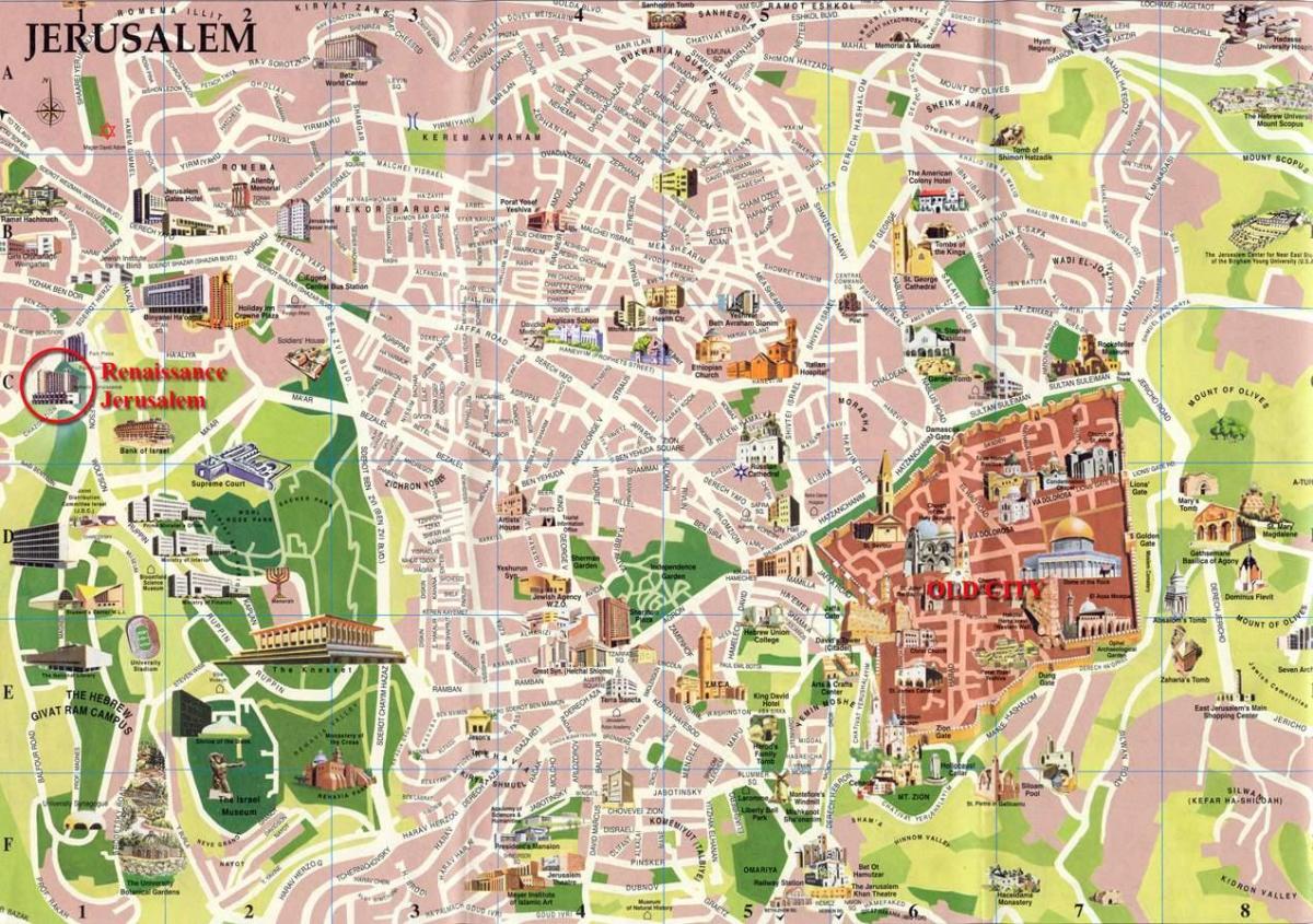 خريطة الشارع من القدس