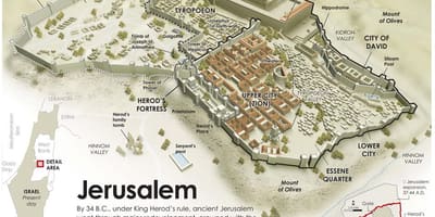 الخريطة القديمة من القدس