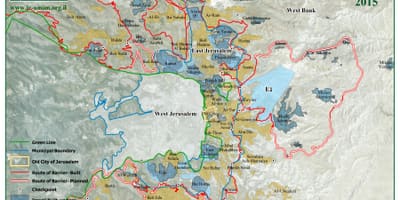 القدس حي خريطة